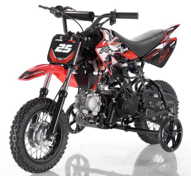 New 2025 APOLLO DB25-70CC AUTOMATIC Electric Start-TRAINING WHEEL(47X14X25)-130LBS-RED motorcycle for sale, photo 2