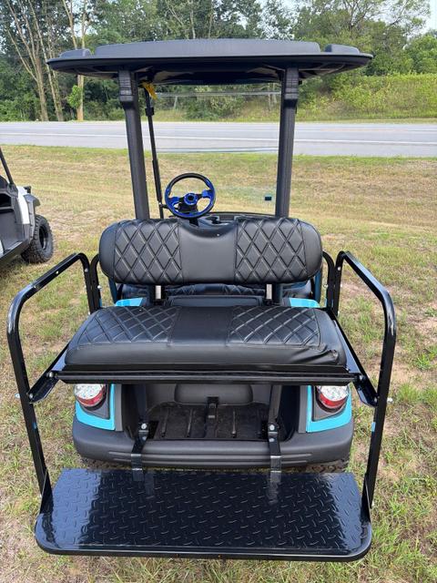 Used 2019 YAMAHA QUIETCH DRIVE 2 GAS COASTAL BLUE golf cart for sale in Rockford, MI, photo 3