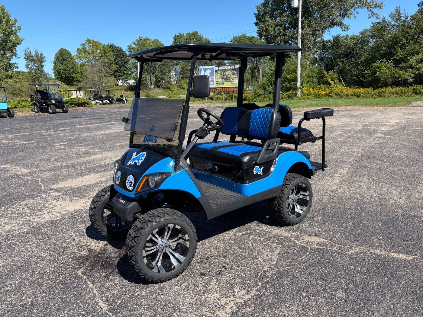 Used 2021 YAMAHA DRIVE 2 LIONS EDITION golf cart for sale in Rockford, MI, photo 1