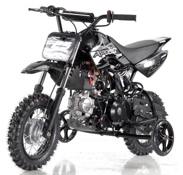 New 2025 APOLLO DB-X6 125CC AUTO KICK START 14" FRONT 12" REAR-(51X15X26) 175LBS-BLACK motorcycle for sale, photo 2