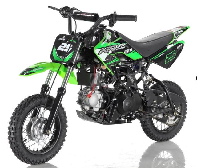 New 2025 APOLLO DB-X6 125CC AUTO KICK START 14" FRONT 12" REAR-(51X15X26) 175LBS-GREEN motorcycle for sale, photo 2