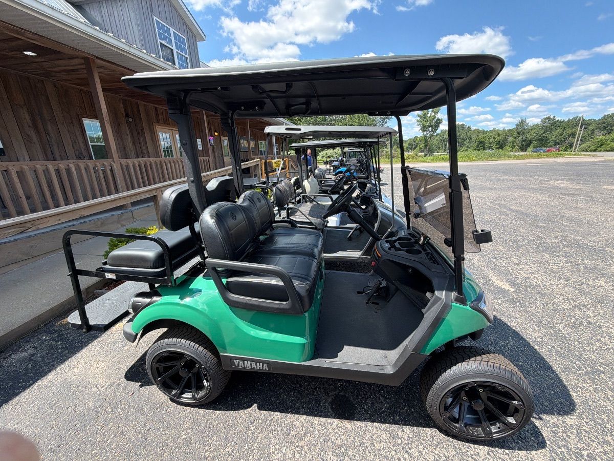 Used 2021 YAMAHA DRIVE 2 QUIETECH MASTERS GREEN golf cart for sale in Rockford, MI, photo 1