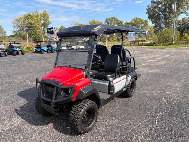 New 2024 YAMAHA UMAX TWO RALLY 2+2 Red golf cart for sale in Rockford, MI, photo 1
