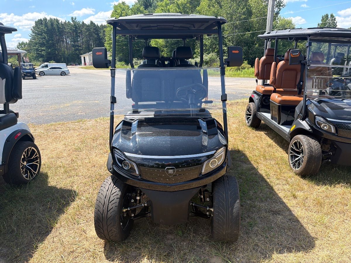 New 2026 SOLANA MODEL XA GEN1 GLOSSY BLACK + BLACK SEATS golf cart for sale in Rockford, MI, photo 1