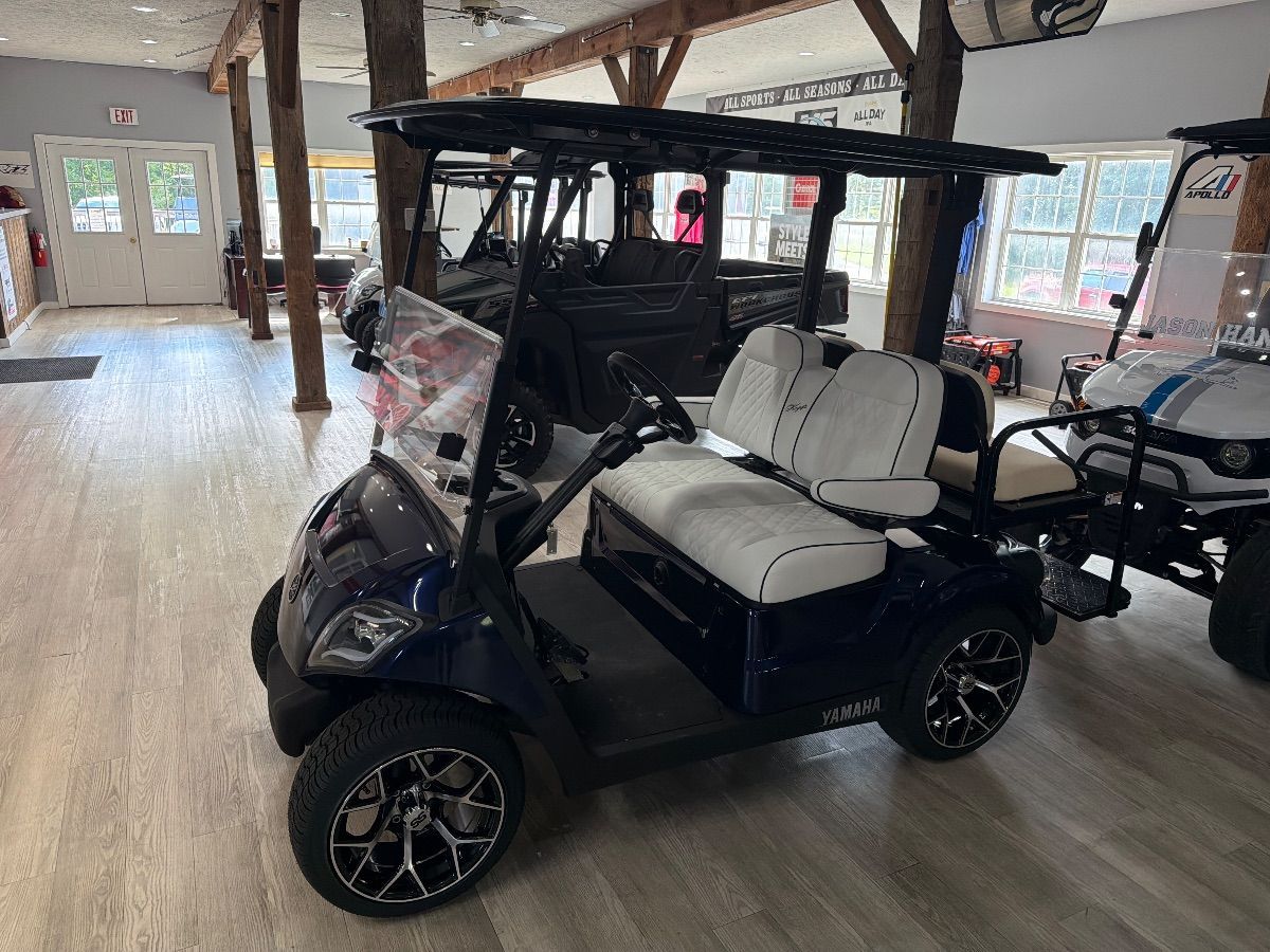 Used 2021 YAMAHA DRIVE 2 EAAC MIDNIGHT BLUE golf cart for sale in Rockford, MI, photo 1