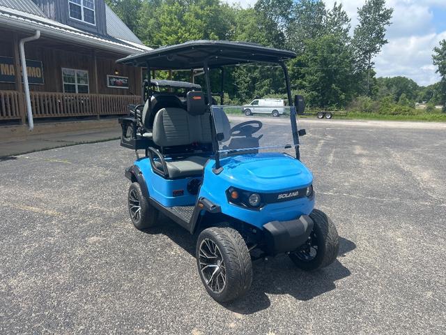New 2026 SOLANA F 4P SKY BLUE + GREY SEATS HUTCHINSON CART golf cart for sale in Rockford, MI, photo 1